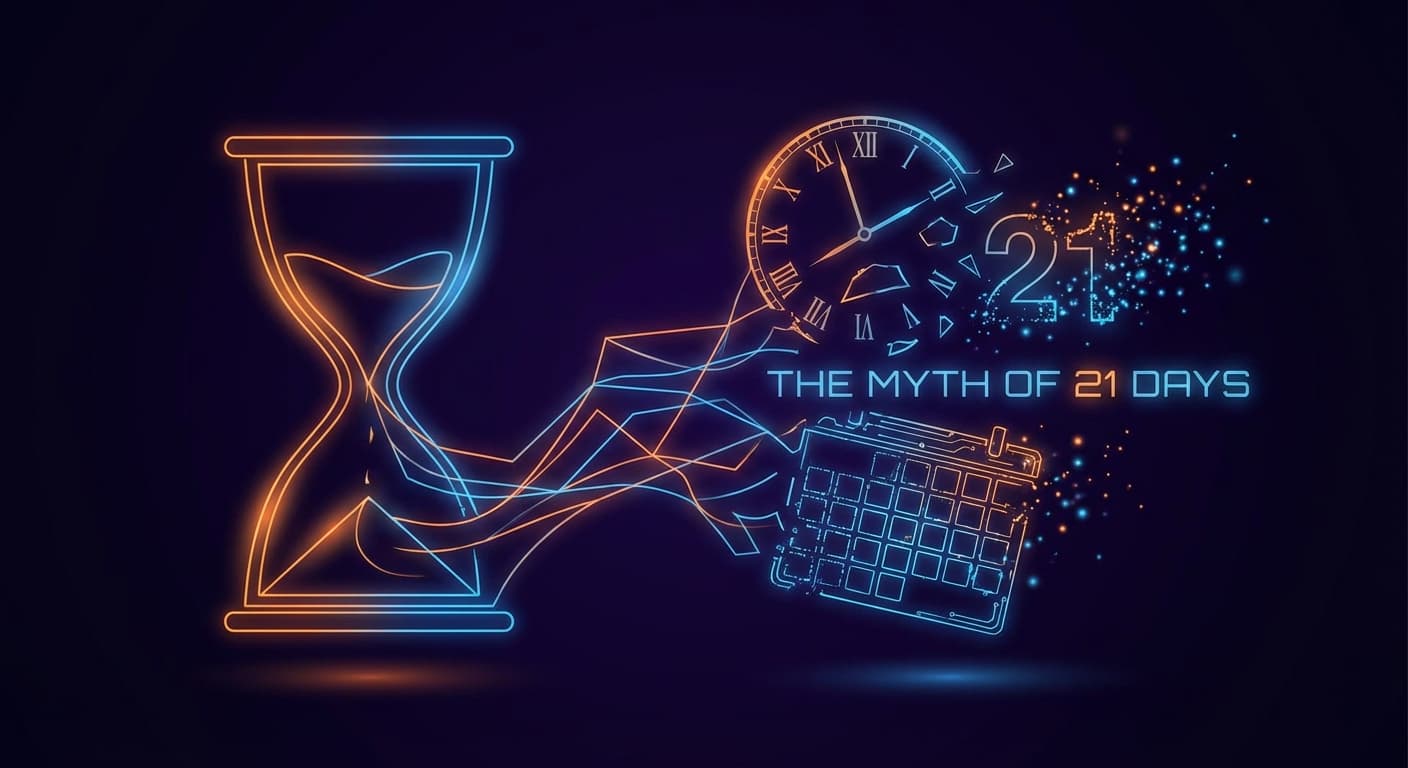 El mito de los 21 días: Por qué tus hábitos fallan (y qué hacer al respecto)