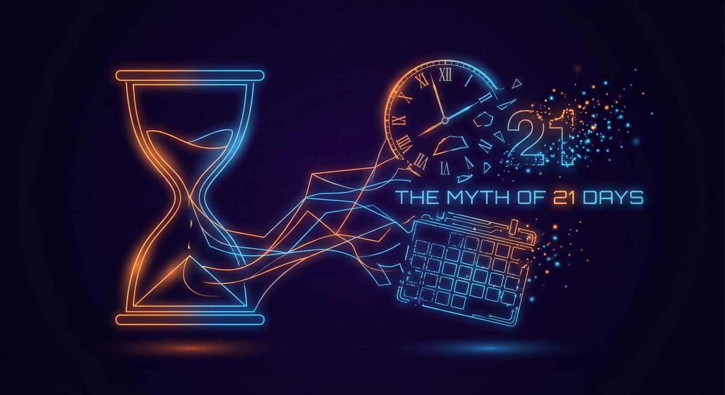 El mito de los 21 días: Por qué tus hábitos fallan (y qué hacer al respecto)